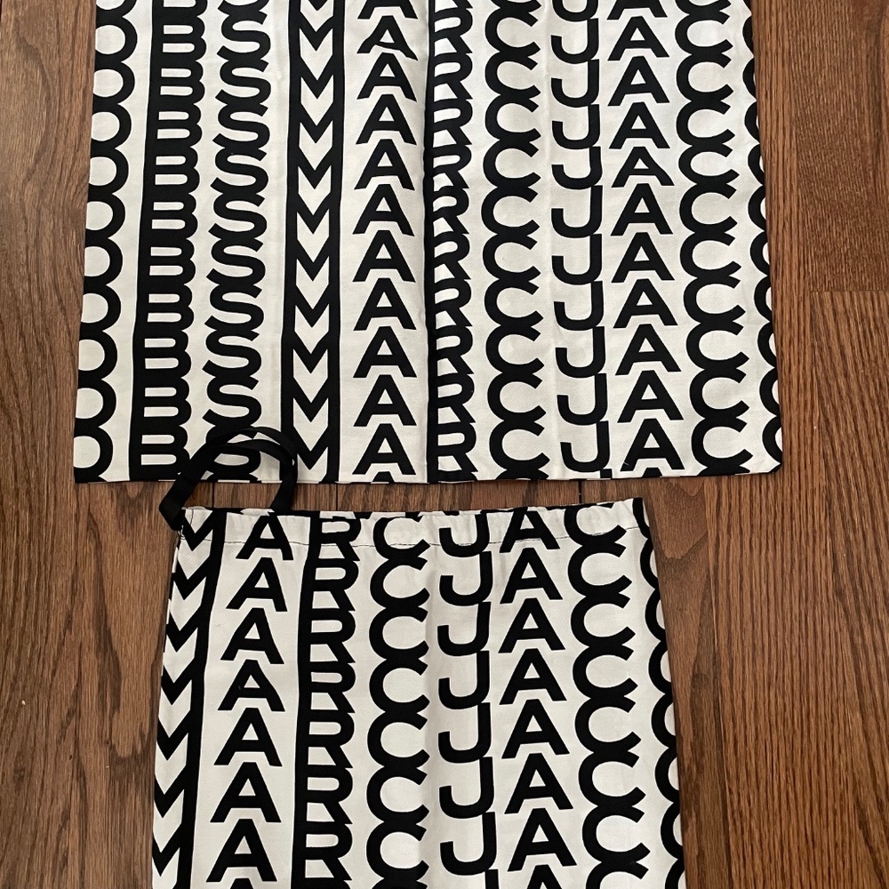 Marc Jacobs Duo (2) Dust Bags Graphic Logo Unused